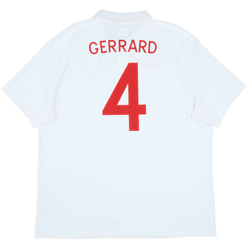 2009-10 England Home Shirt Gerrard #4 - 6/10 - (3XL)