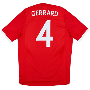 2010-11 England Away Shirt Gerrard #4 - 10/10 - (L)