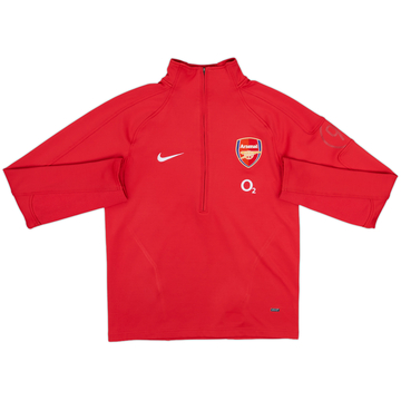2005-06 Arsenal Nike 1/2 Zip Sweat Top - 8/10 - (M)