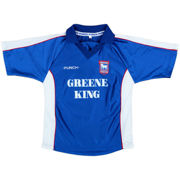 1999-01 Ipswich Home Shirt - 8/10 - (L.Boys)
