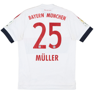 2015-16 Bayern Munich Away Shirt Muller #25 - 5/10 - (M)