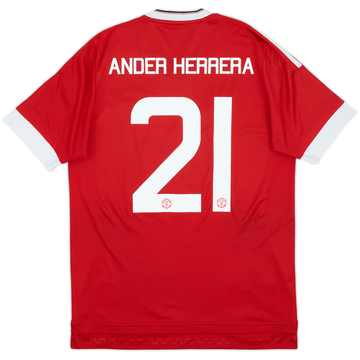 2015-16 Manchester United Home Shirt Ander Herrera #21 - 8/10 - (M)