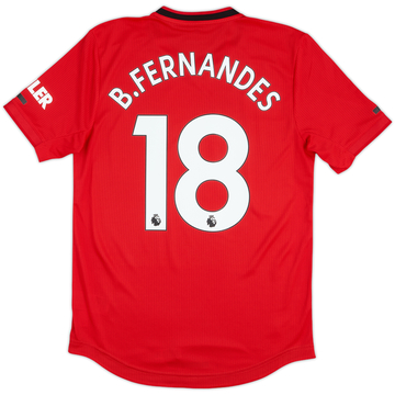 2019-20 Manchester United Authentic Home Shirt B.Fernandes #18 - 10/10 - (S)