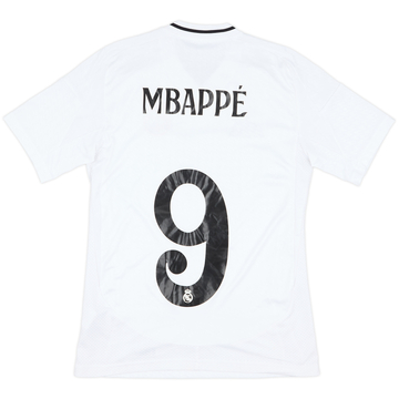 2024-25 Real Madrid Home Shirt Mbappe #9 - 8/10 - (XS)