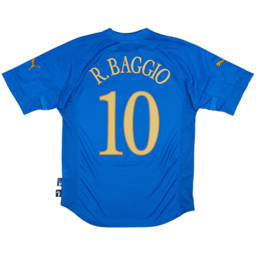 2004-06 Italy Home Shirt R. Baggio #10 - 5/10 - (M)
