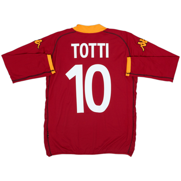 2002-03 Roma Home Shirt Totti #10 - 9/10 - (L)