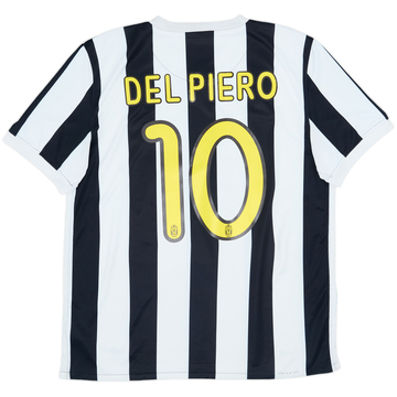 2009-10 Juventus Home Shirt Del Piero #10 - 6/10 - (L)