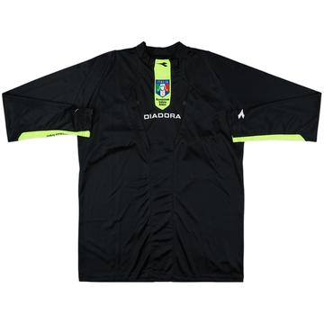 2009-10 Italy FIGC Diadora Referee L/S Shirt - 9/10 - (L)