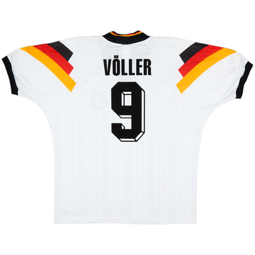 1992-94 Germany Home Shirt Voller #9 - 5/10 - (XL/XXL)