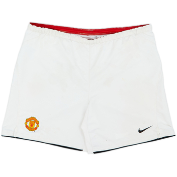 2007-09 Manchester United Home Shorts - 3/10 - (L)