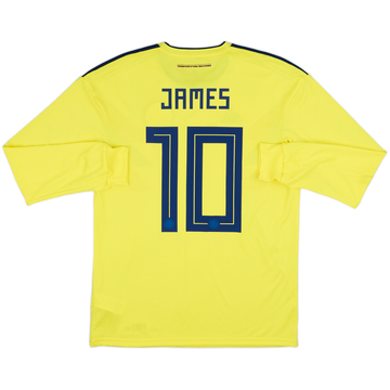 2018-19 Colombia Home L/S Shirt James #10 - 8/10 - (M)