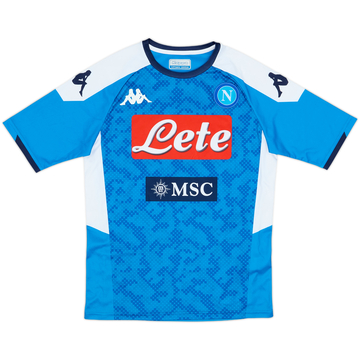 2019-20 Napoli Basic Home Shirt - 8/10 - (XL.Boys)