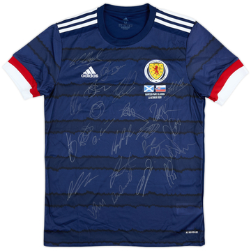 2020 Scotland Player Issue Squad Signed Home Shirt - 9/10 - (M)