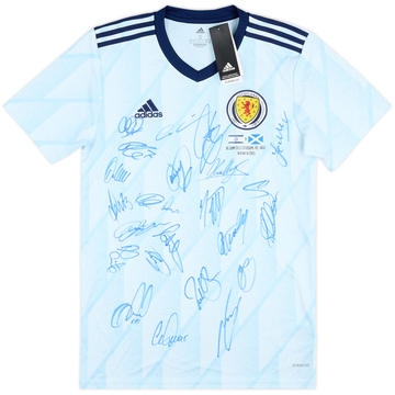 2020 Scotland Player Issue Squad Signed Away Shirt (S)