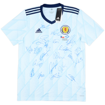 2020 Scotland Player Issue Squad Signed Away Shirt (L)