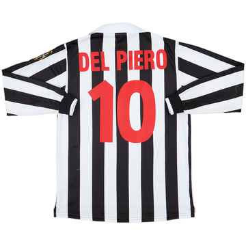 1998-99 Juventus Home L/S Shirt Del Piero #10 - 8/10 - (M)