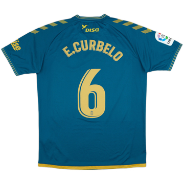 2021-22 Las Palmas Away Shirt E. Curbelo #6 - 8/10 - (L)