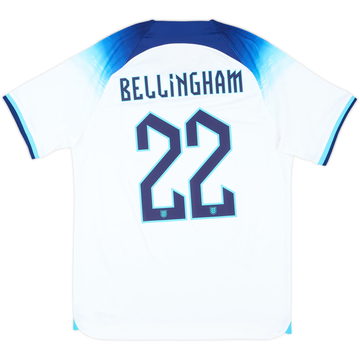 2022-23 England Home Shirt Bellingham #22 - 5/10 - (M)