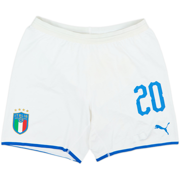 2018-19 Italy Authentic Away Shorts #20 - 6/10 - (L)