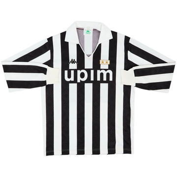1989-90 Juventus Home L/S Shirt - 8/10 - (XL)