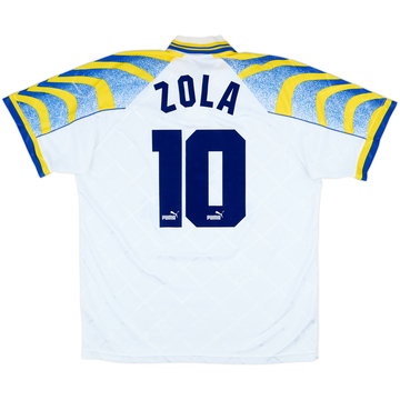 1995-97 Parma Home Shirt Zola #10 - 8/10 - (L)
