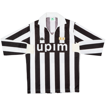 1989-90 Juventus Home L/S Shirt - 8/10 - (M)