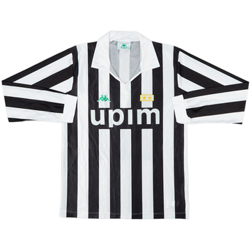 1990-92 Juventus Basic Home L/S Shirt - 8/10 - (L)