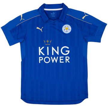 2016-17 Leicester Home Shirt - 9/10 - (M.Boys)