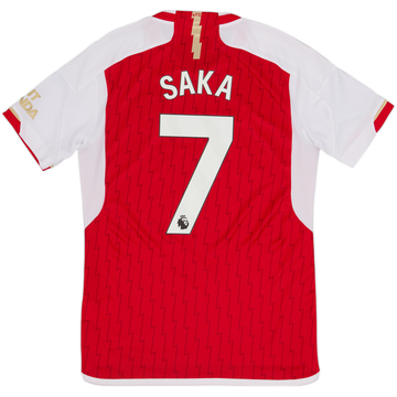 2023-24 Arsenal Home Shirt Saka #7 - 9/10 - (M)