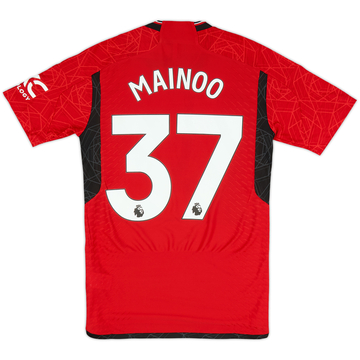 2023-24 Manchester United Authentic Home Shirt Mainoo #37
