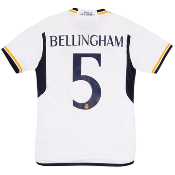 2023-24 Real Madrid Home Shirt Bellingham #5 - 9/10 - (S)