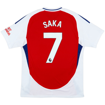2024-25 Arsenal Home Shirt Saka #7 - 8/10 - (M)