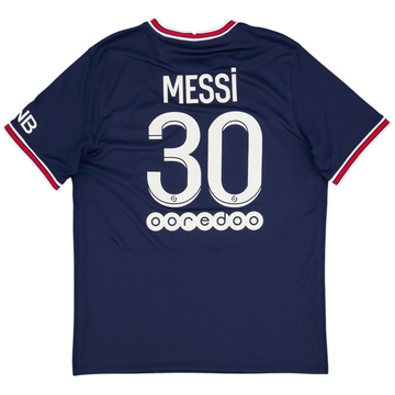 2021-22 Paris Saint-Germain Home Shirt Messi #30 - 9/10 - (L)