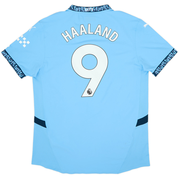 Camiseta auténtica de local del Manchester City 2024-25 Haaland #9 - 8/10 - (XXL)