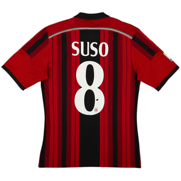 2014-15 AC Milan Home Shirt Suso #8 - 6/10 - (S)
