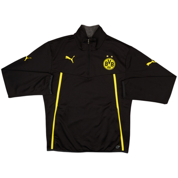 2013-14 Borussia Dortmund Puma 1/4 Zip Sweat Top - 8/10 - (M)