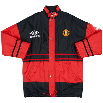 1996-97 Manchester United Umbro Padded Bench Coat - 8/10 - (XL)