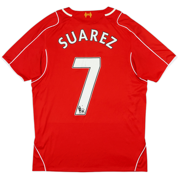 2014-15 Liverpool Home Shirt Suarez #7 - 5/10 - (M)