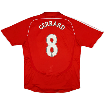 2006-08 Liverpool Home Shirt Gerrard #8 - 5/10 - (XL)