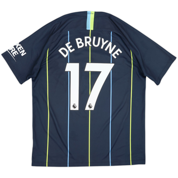 2018-19 Manchester City Away Shirt De Bruyne #17 - 6/10 - (L)