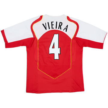 2004-05 Arsenal Home Shirt Vieira #4 - 8/10 - (L)