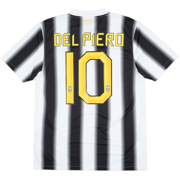 2011-12 Juventus Home Shirt Del Piero #10 - 8/10 - (M)