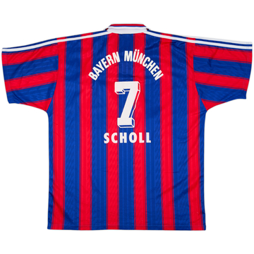 1995-97 Bayern Munich Home Shirt Scholl #7 - 6/10 - (XL)