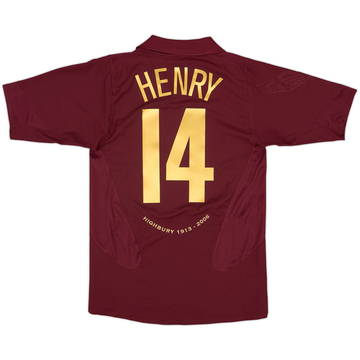 2005-06 Arsenal Home Shirt Henry #14 - 8/10 - (S)