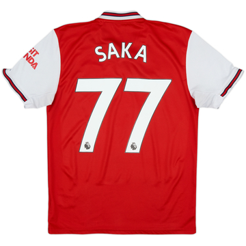 2019-20 Arsenal Home Shirt Saka #77 - 6/10 - (S)