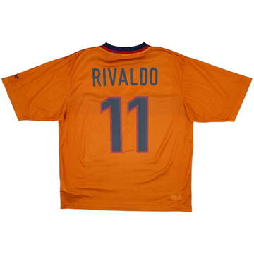 1998-00 Barcelona Basic Third Shirt Rivaldo #11 - 8/10 - (L)