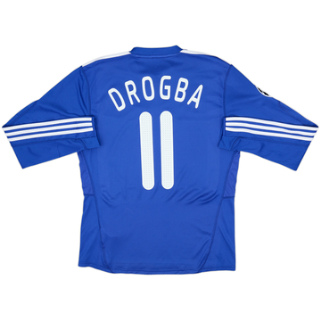 2009-10 Chelsea Home L/S Shirt Drogba #11 - 8/10 - (M)