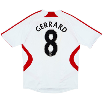 2007-08 Liverpool Away Shirt Gerrard #8 - 5/10 - (M)