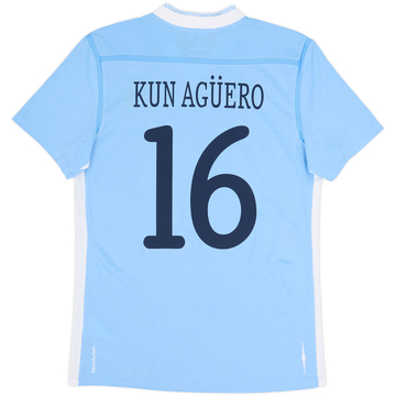2011-12 Manchester City Home Shirt Kun Aguero #16 - 10/10 - (M)
