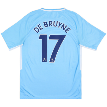 2017-18 Manchester City Home Shirt De Bruyne #17 - 7/10 - (L)